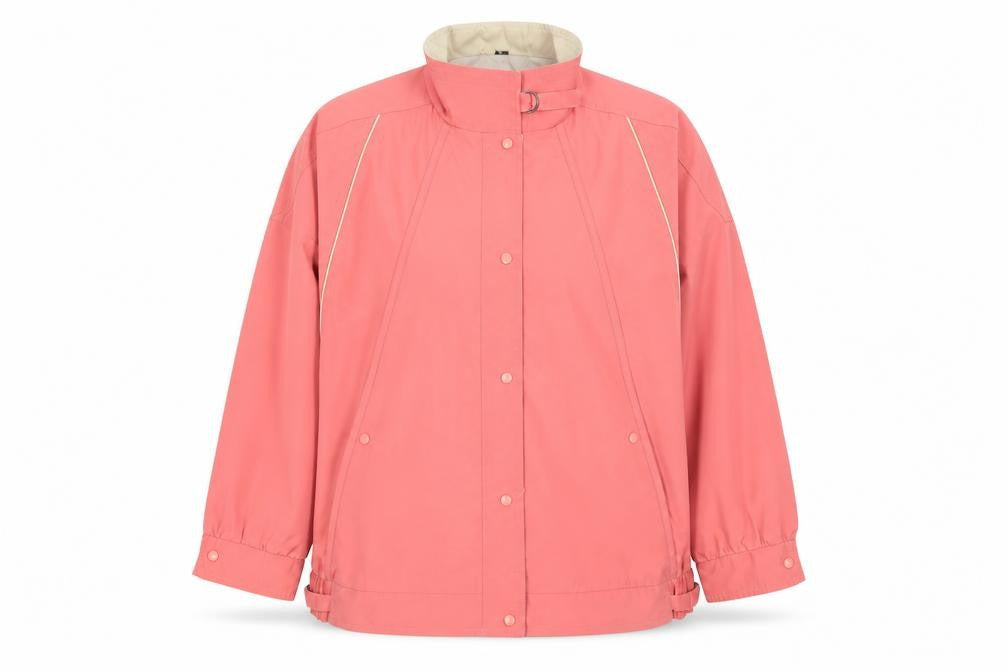 Front view of Fenwick women’s pink, size UK 18, casual mid-length jacket