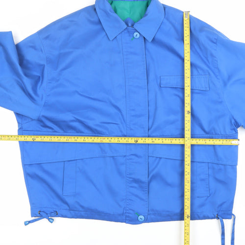 Simon Blair Women’s Blue XL Vintage Lightweight Button Jacket