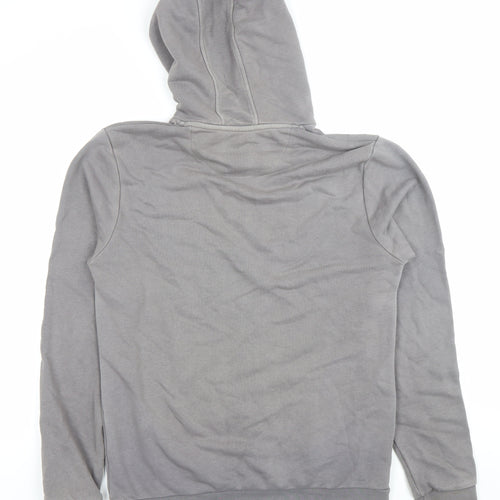 IWINZZ Men’s Grey Pullover Hoodie Medium Cotton Blend Kangaroo Pocket