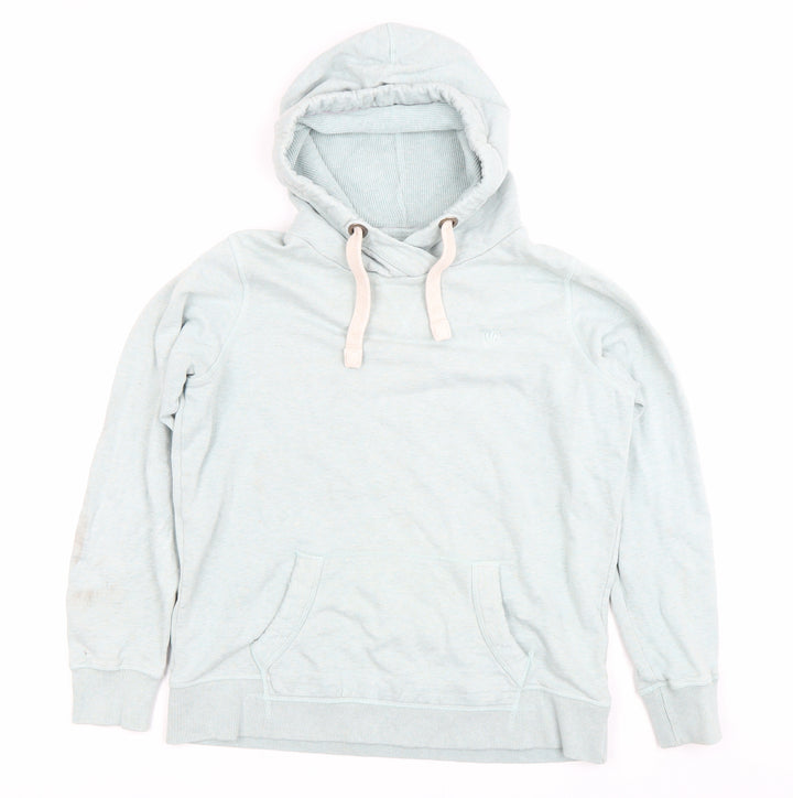 Fat Face Women Blue Pullover Hoodie Size 12 Cotton Blend