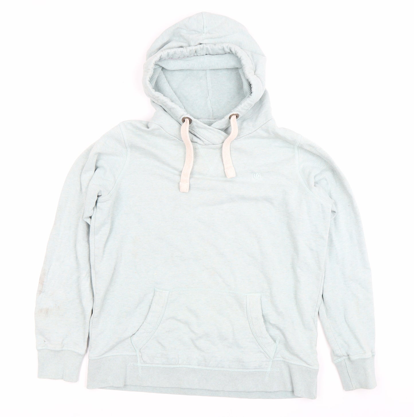 Fat Face Women Blue Pullover Hoodie Size 12 Cotton Blend