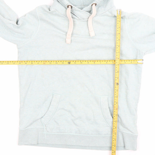 Fat Face Women Blue Pullover Hoodie Size 12 Cotton Blend
