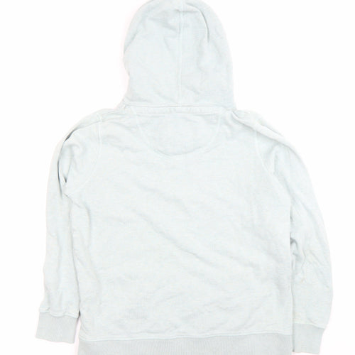 Fat Face Women Blue Pullover Hoodie Size 12 Cotton Blend