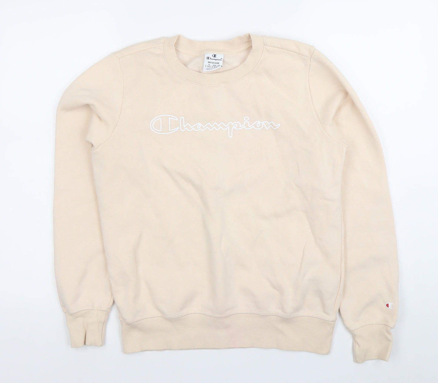 Champion Women’s Beige Medium Sweatshirt Crew Neck Pullover