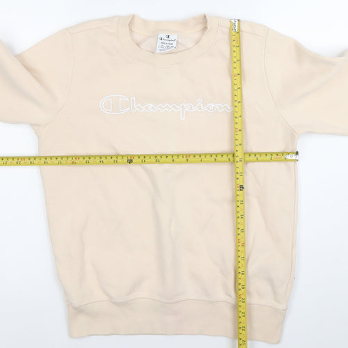 Champion Women’s Beige Medium Sweatshirt Crew Neck Pullover
