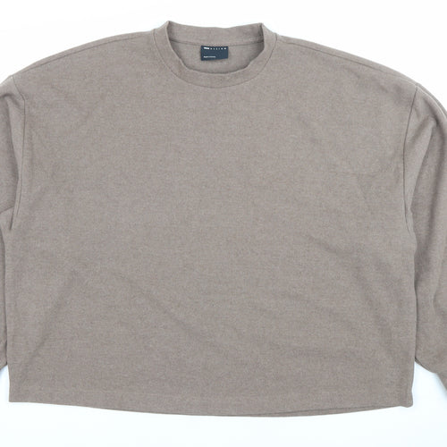 ASOS Design Men’s Brown M Pullover Sweatshirt Cotton Blend