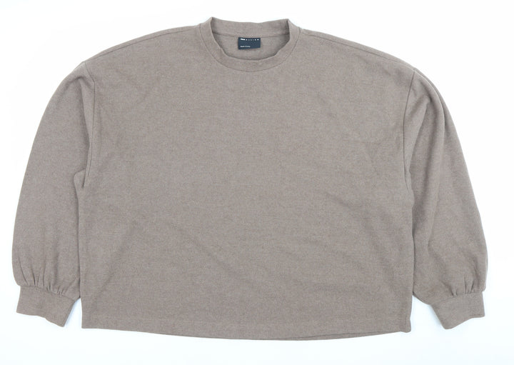 ASOS Design Men’s Brown M Pullover Sweatshirt Cotton Blend