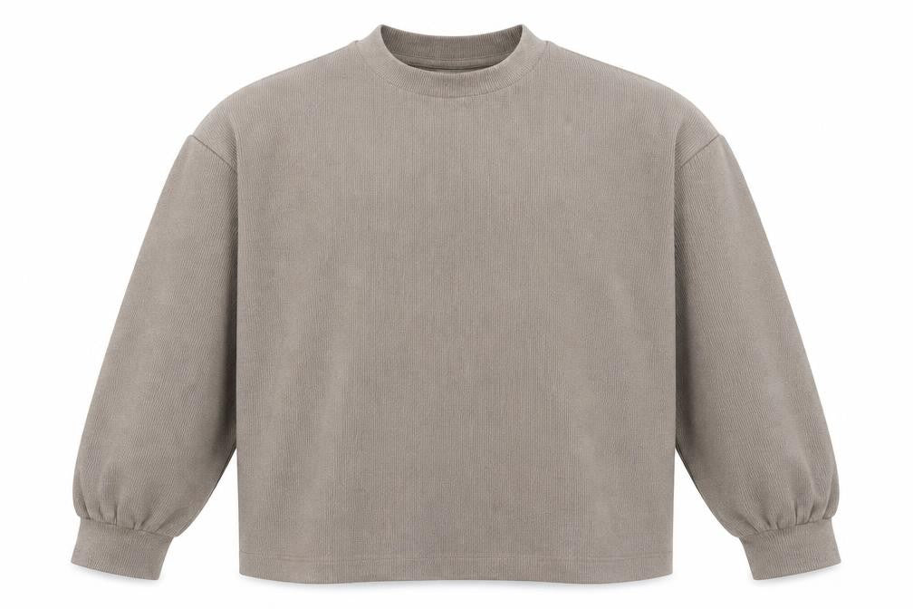 Front view of ASOS Design Men’s Brown M Pullover Sweatshirt Cotton Blend