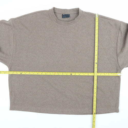 ASOS Design Men’s Brown M Pullover Sweatshirt Cotton Blend