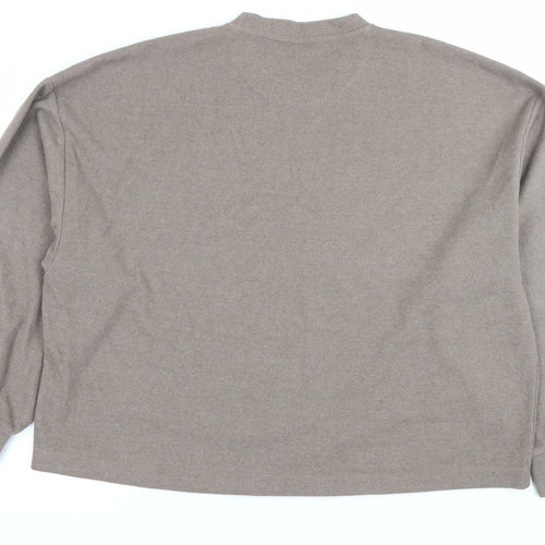 ASOS Design Men’s Brown M Pullover Sweatshirt Cotton Blend