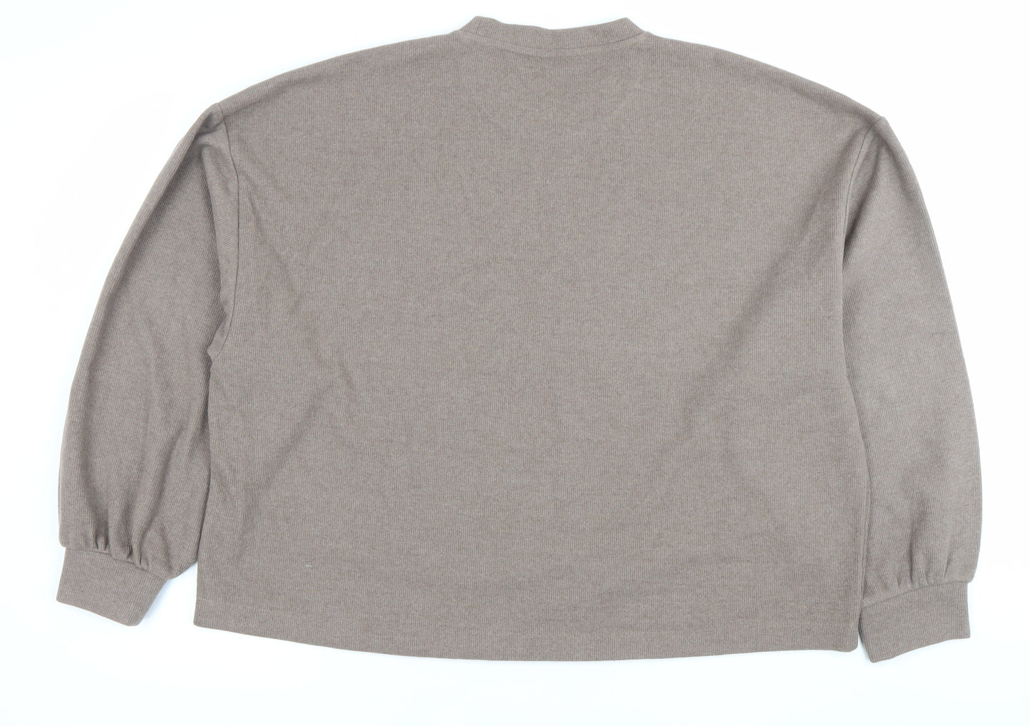 ASOS Design Men’s Brown M Pullover Sweatshirt Cotton Blend