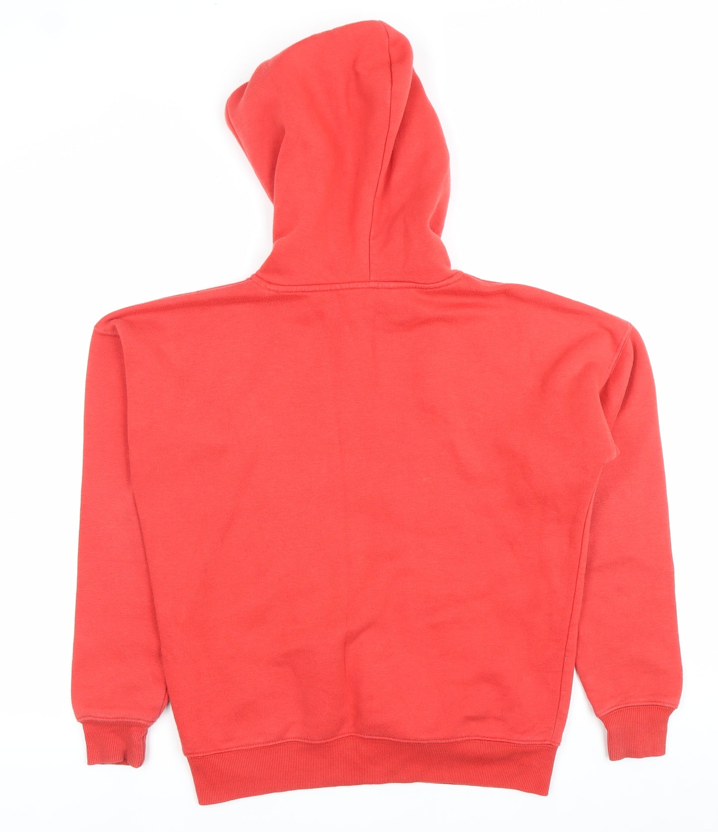 New Look Womens Red Pullover Hoodie Size 6 Cotton Blend