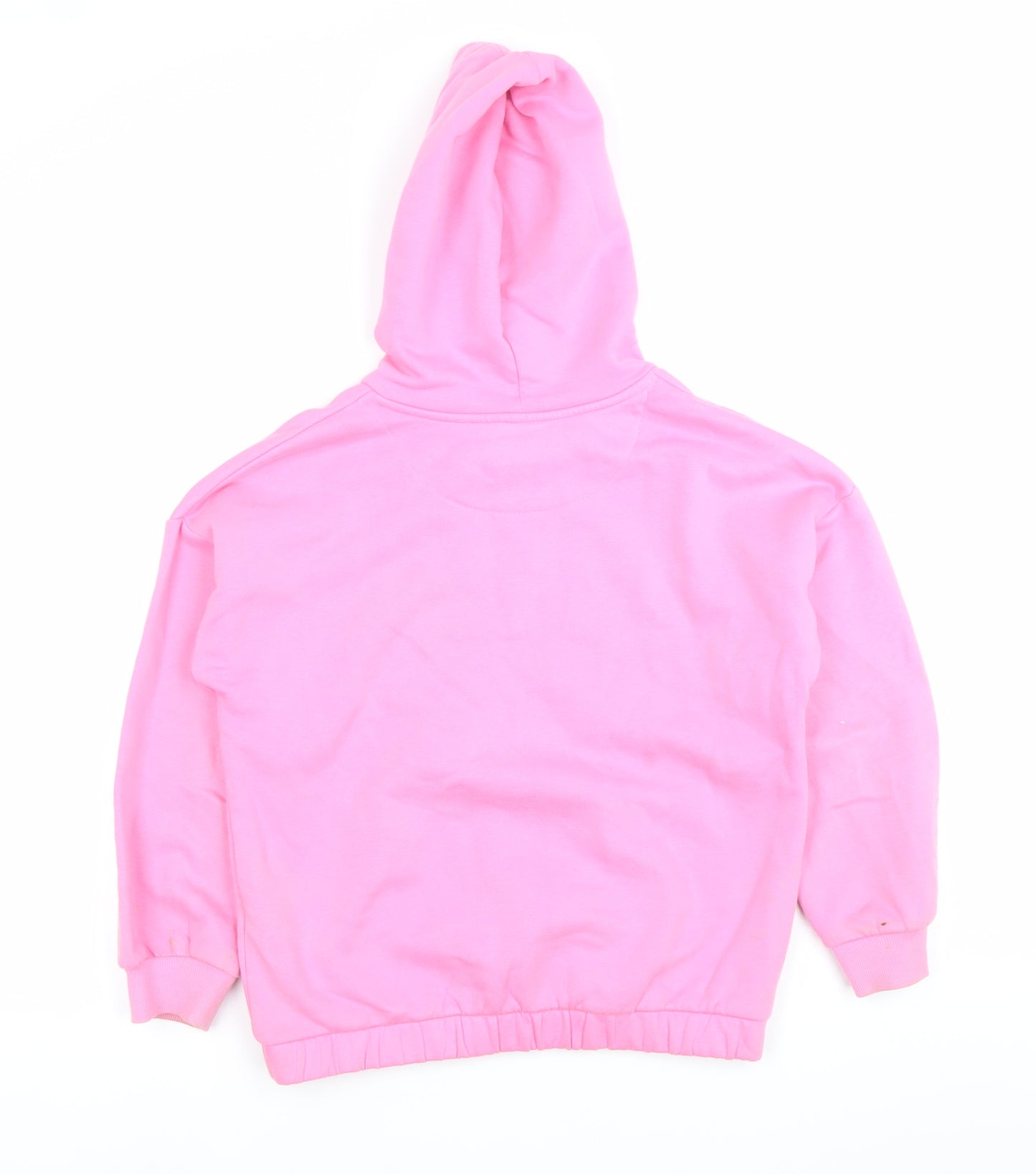 Marks and Spencer Girls Pink Barbie Hoodie 10-11 Years Pullover Fleece