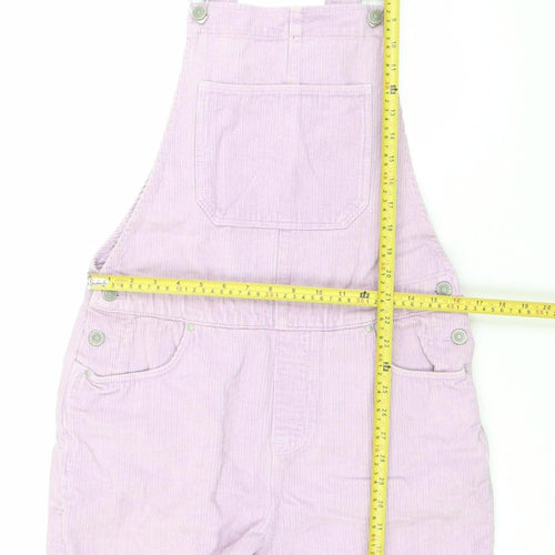 ASOS Women Purple XS Corduroy Dungaree Playsuit Adjustable Straps