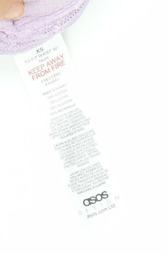 ASOS Women Purple XS Corduroy Dungaree Playsuit Adjustable Straps