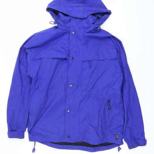 Regatta Men's Blue Waterproof Hooded Rain Jacket Size S 38in