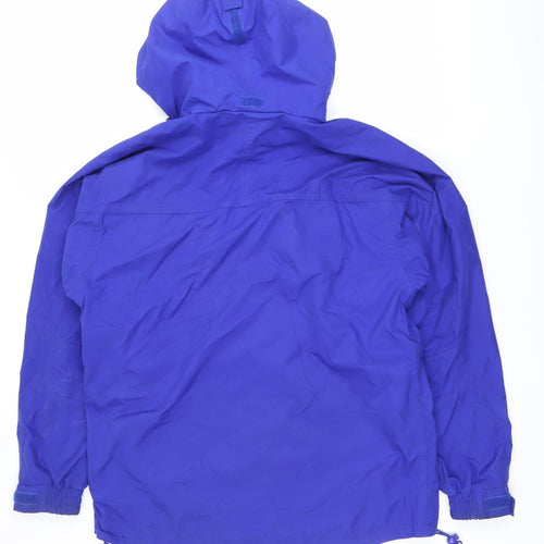 Regatta Men's Blue Waterproof Hooded Rain Jacket Size S 38in