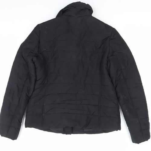 George Women’s Black Size 12 Puffer Jacket Quilted Zip Coat