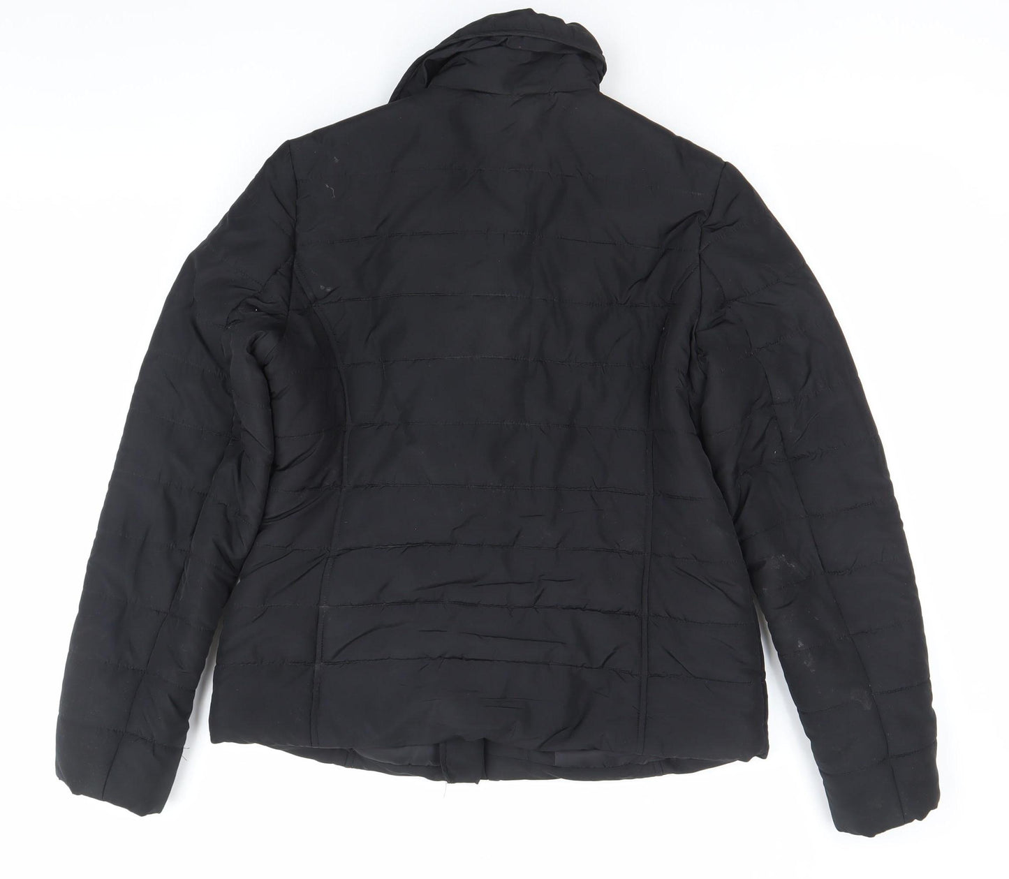 George Women’s Black Size 12 Puffer Jacket Quilted Zip Coat