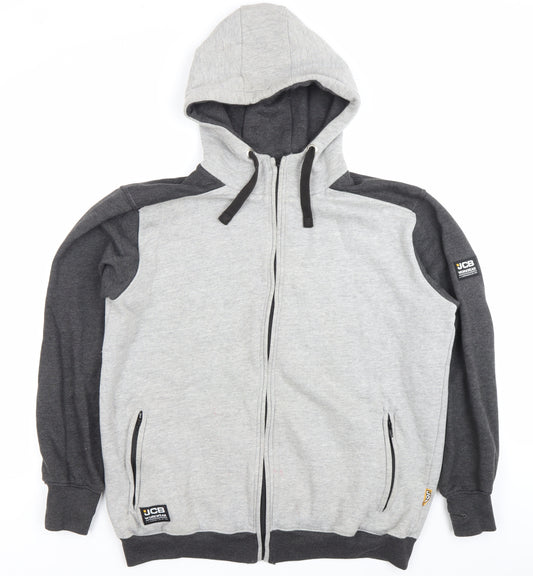 Zip Hoodie Jcb Grey Hoodie Slazenger Mens Grey XL Full Zip Hoodie