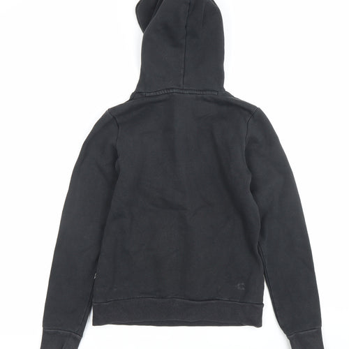 Puma Boys Black Pullover Hoodie 2XS Regular Fit with Logo Graphic