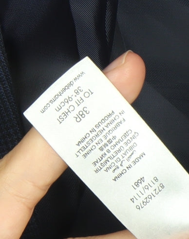 Jeff Banks Men’s Blue Checked 38R Regular Fit Blazer Jacket