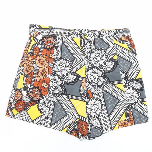 River Island Women’s Multicoloured Floral Pleated Chino Shorts Size 10