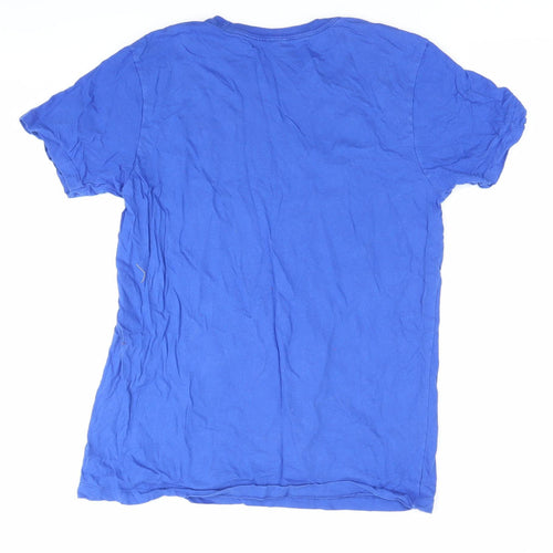 Star Wars Mandalorian Blue Graphic Men's M T-Shirt