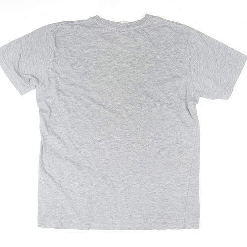 Chelsea FC Men’s Grey L Short Sleeve Sports T-Shirt Cotton Blend