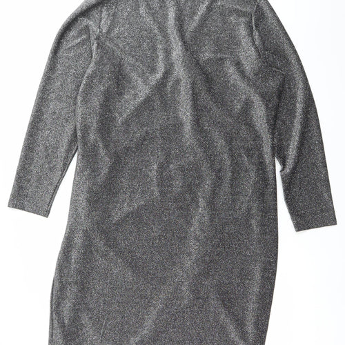 Vero Moda Women Silver Plus Size 24-26 Bodycon Dress Party Knee Length