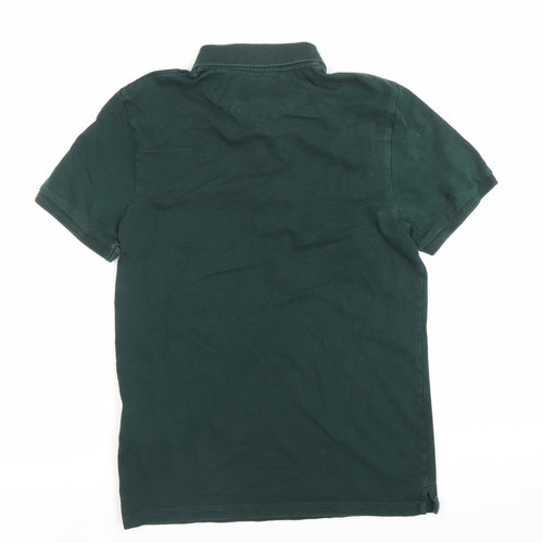 Lyle & Scott Men’s Green Polo Shirt Size S Cotton Stretch Casual