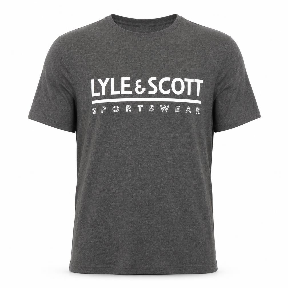 Lyle & Scott Mens Grey Sportswear Logo T-Shirt Size S