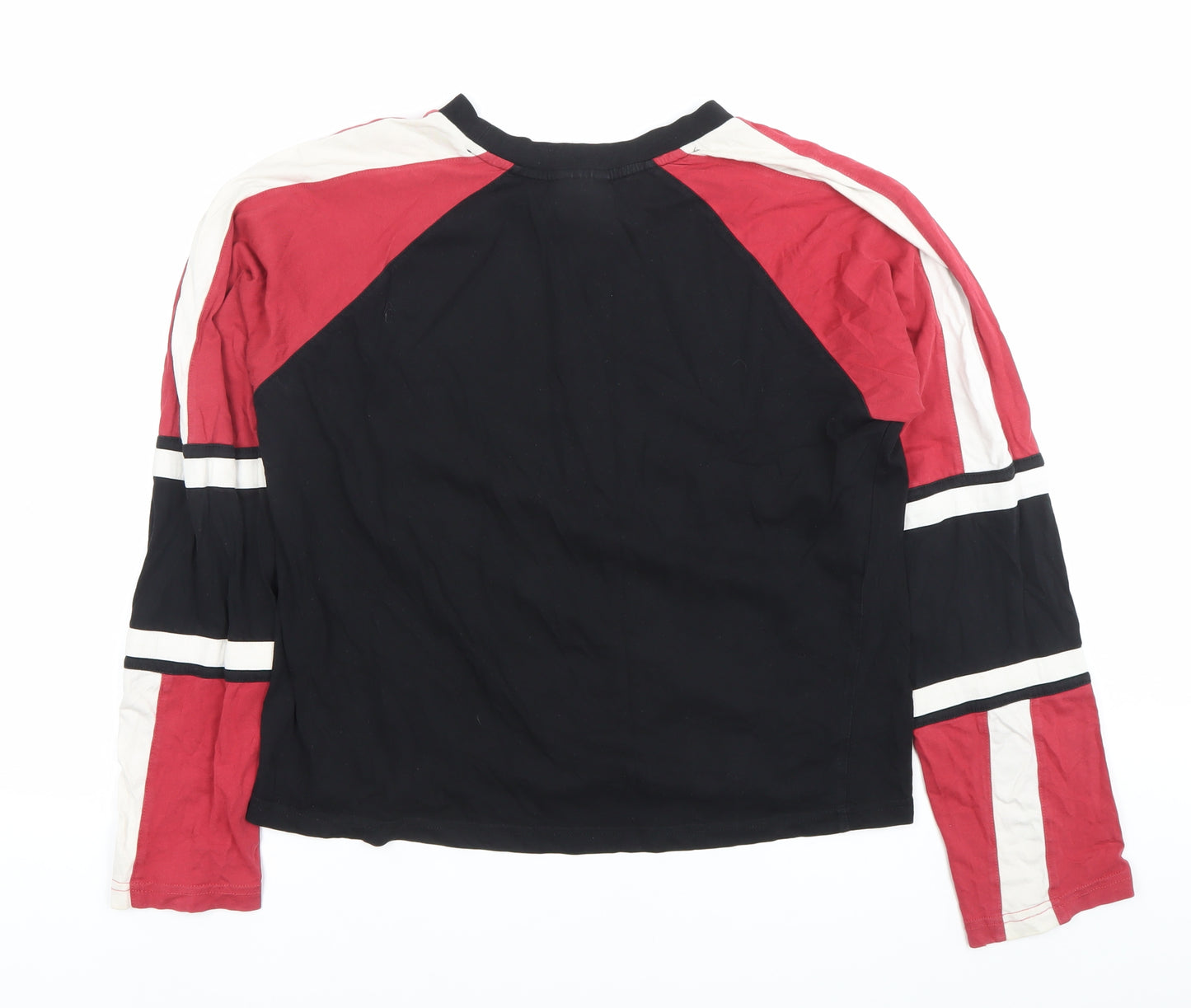 Ragged Jeans Womens XS Colourblock Long Sleeve Cotton T-Shirt