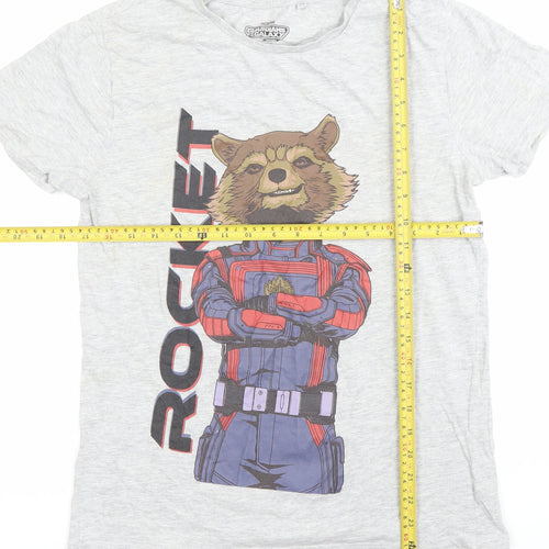 Next Boys Grey Rocket Marvel Guardians T-Shirt 14 Years Short Sleeve