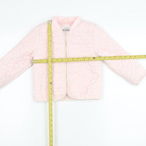 Marks and Spencer Teens Pink Quilted Bomber Jacket Size 4 Casual