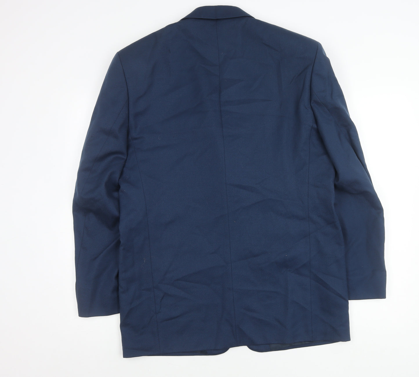 Berkertex Men’s Blue Wool Blazer Jacket 40 Chest Notch Lapel