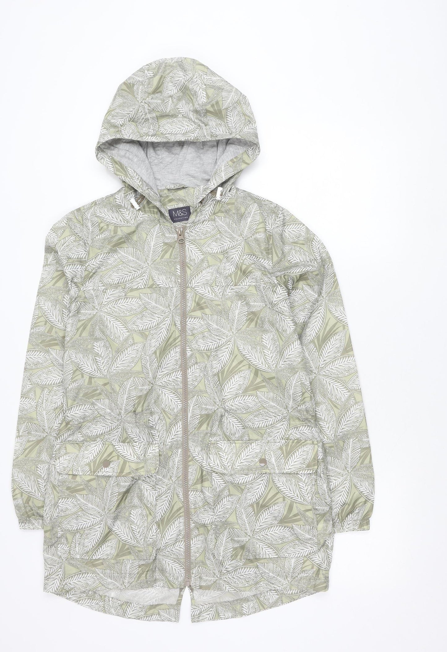 Marks and Spencer Womens Multicoloured Small Rain Jacket Hooded