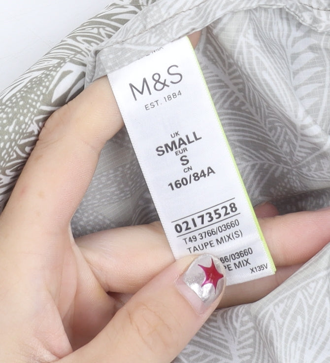 Marks and Spencer Womens Multicoloured Small Rain Jacket Hooded