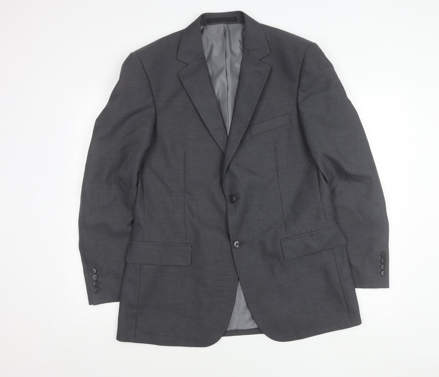 Marks and Spencer Men's Grey 40 Chest Blazer Jacket Medium