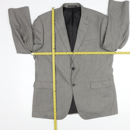 Greenwoods Mens Grey 44 Blazer Jacket Regular Fit Formal