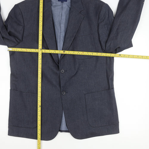 Jasper Conran Men's Blue XL Blazer Jacket Notch Lapel Formal