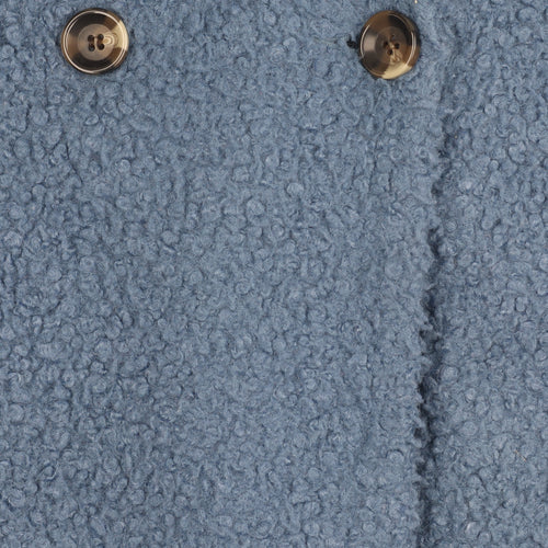 Primark Women’s Blue Mid-Length Fleece Overcoat Size 6