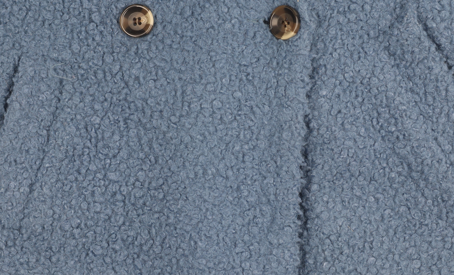 Primark Women’s Blue Mid-Length Fleece Overcoat Size 6