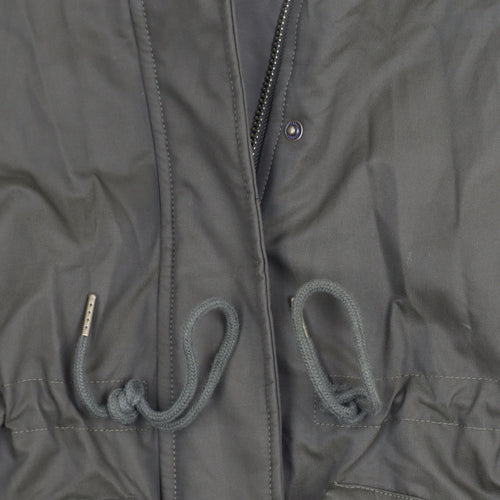 Marks and Spencer Womens Green Size 8 Parka Jacket Hooded