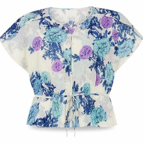Alex & Co. Women’s Multicoloured Floral Silk Mix Blouse Size 14
