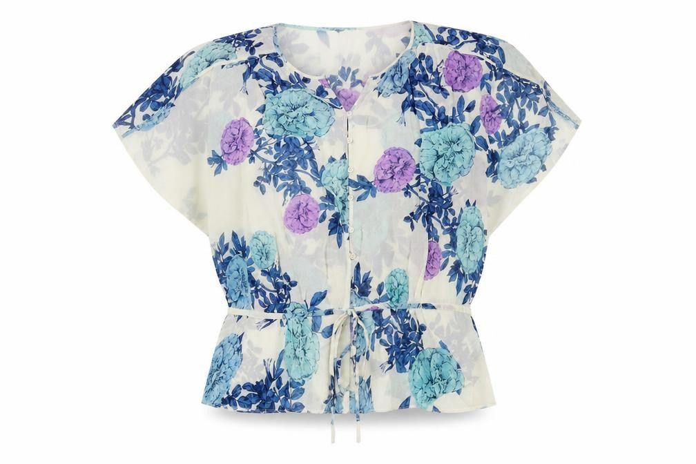 Alex & Co. Women’s Multicoloured Floral Silk Mix Blouse Size 14