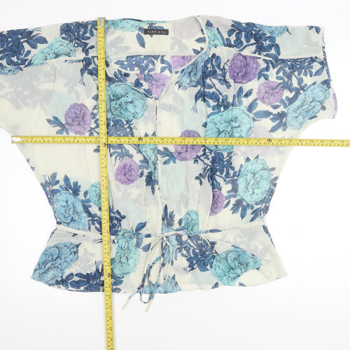 Alex & Co. Women’s Multicoloured Floral Silk Mix Blouse Size 14
