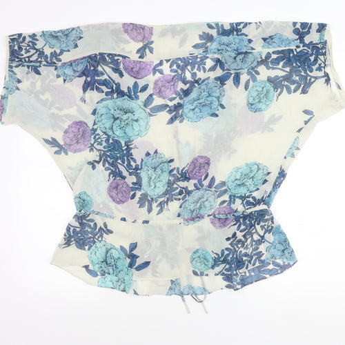 Alex & Co. Women’s Multicoloured Floral Silk Mix Blouse Size 14