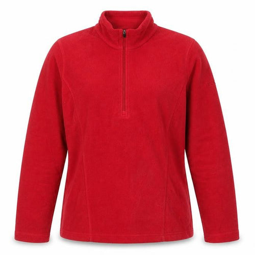 Kathmandu Womens Red Fleece Pullover Sweatshirt Size 8 UK Outdoor Hiking