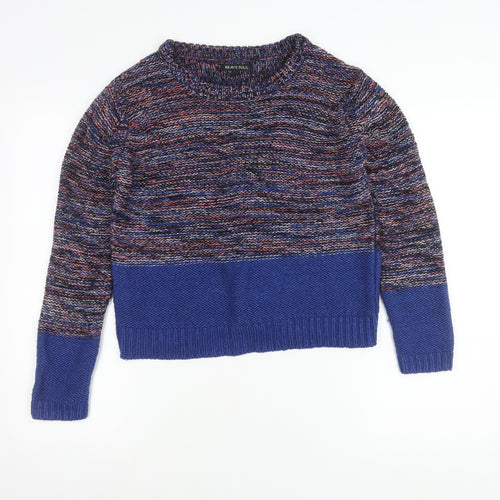 Brave Soul Womens Multicoloured Chunky Knit Jumper Size 14